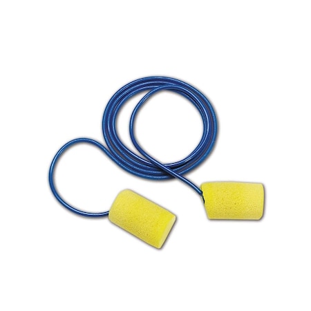 3M E-A-R 3M 3111105 EAR Classic Plus Large Disposable Foam Corded Earplugs, 200 Pairs, 200PK 10080529110234